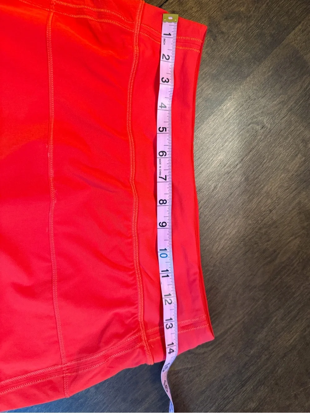 lululemon athletica Pace Rival Vibrant Coral Athletic Skort